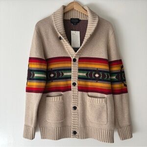 NWT Pendleton Men's Alto Mesa Cotton Cardigan, Small